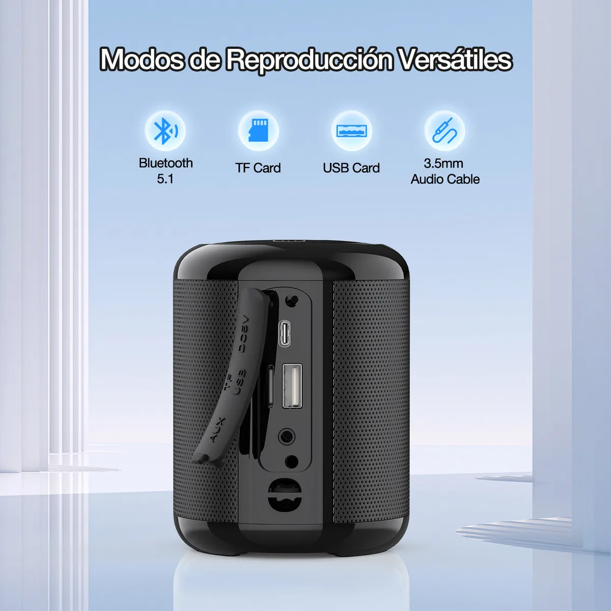 BOCINA PORTATIL MINI CILINDRO 5W