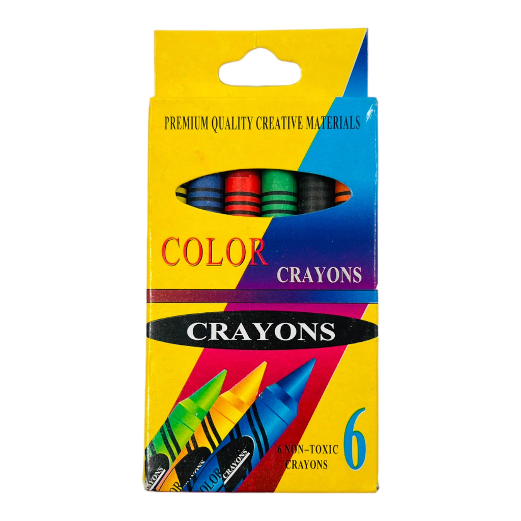 CRAYOLAS CON 6 PIEZAS 