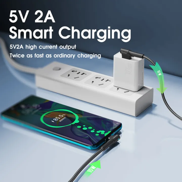 CARGADOR DE PARED CUBO ESSAGER DUAL USB 10W