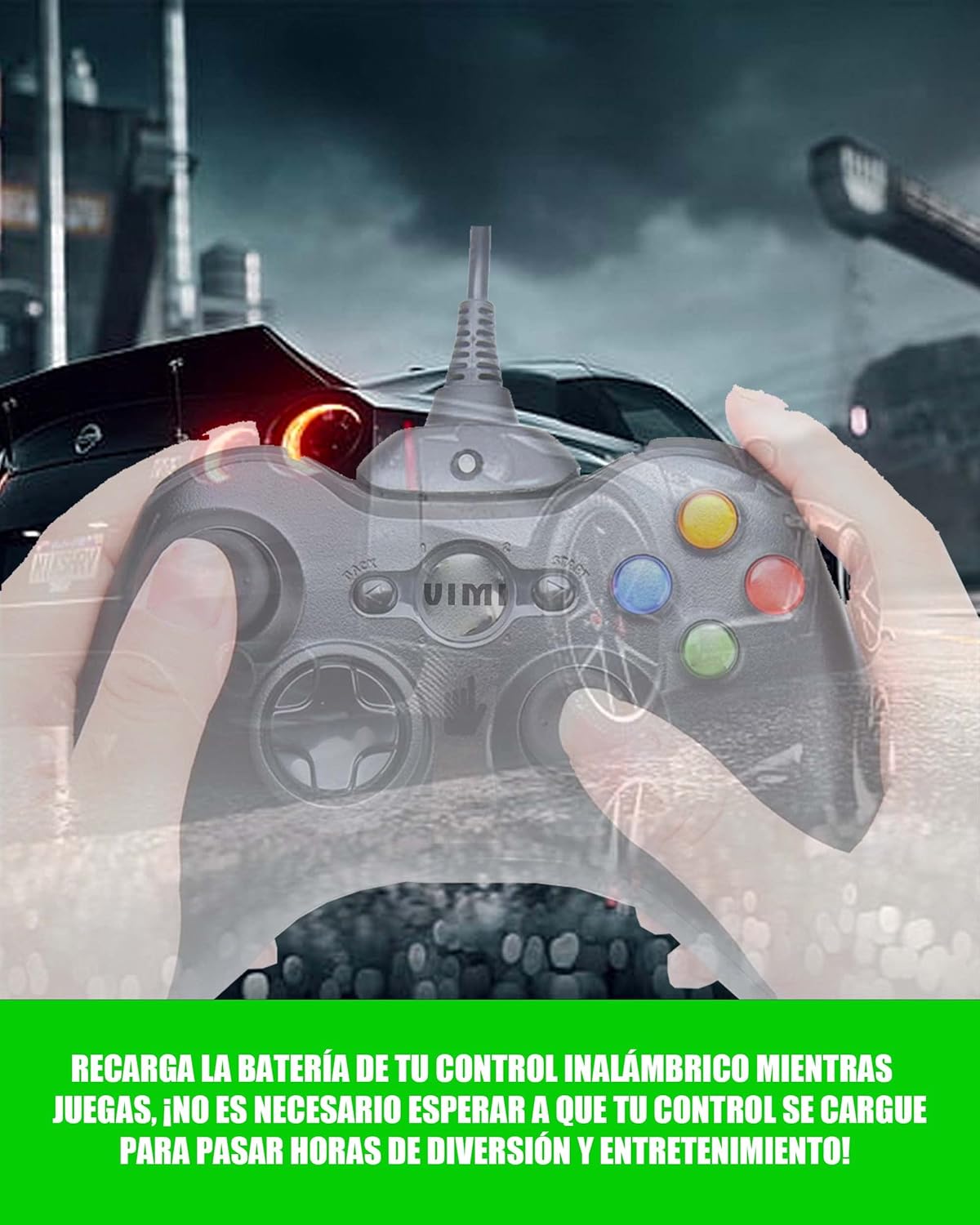 KIT CARGA Y JUEGA PARA CONTROL XBOX 360