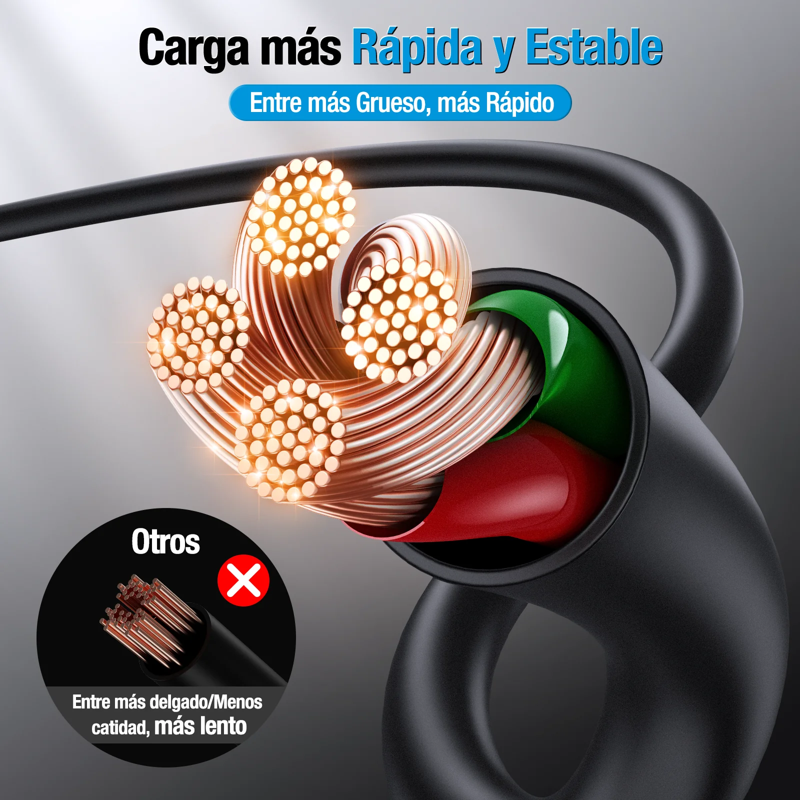 CABLE MICROUSB 1HORA 1M V8