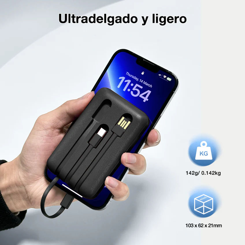 POWER BANK 5000mAh CON LINTERNA