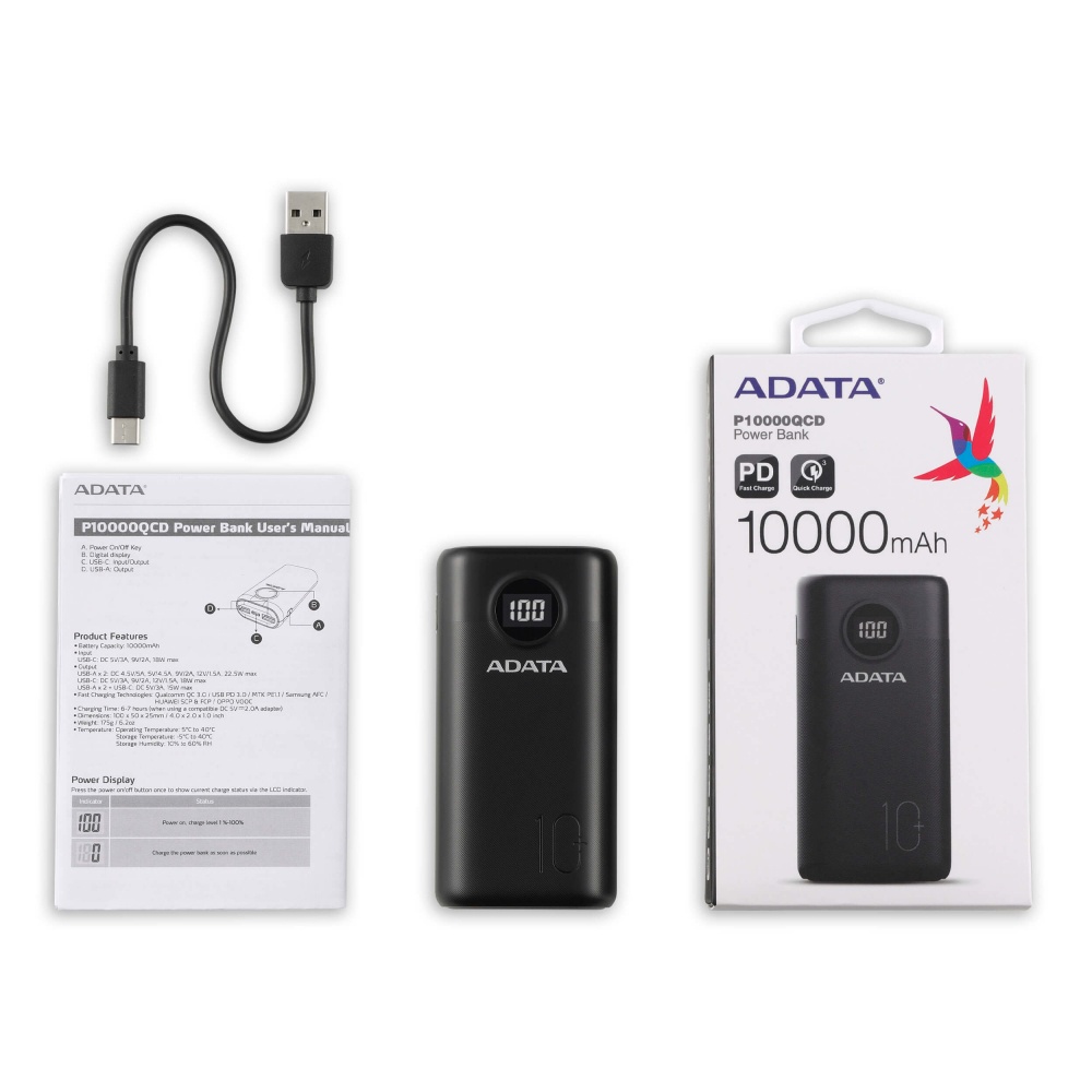 POWERBANK ADATA 10000mAh