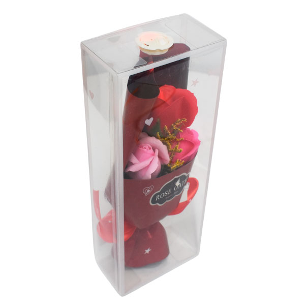 ROSAS ARTIFICIALES EN ESTUCHE CON LUZ LED 