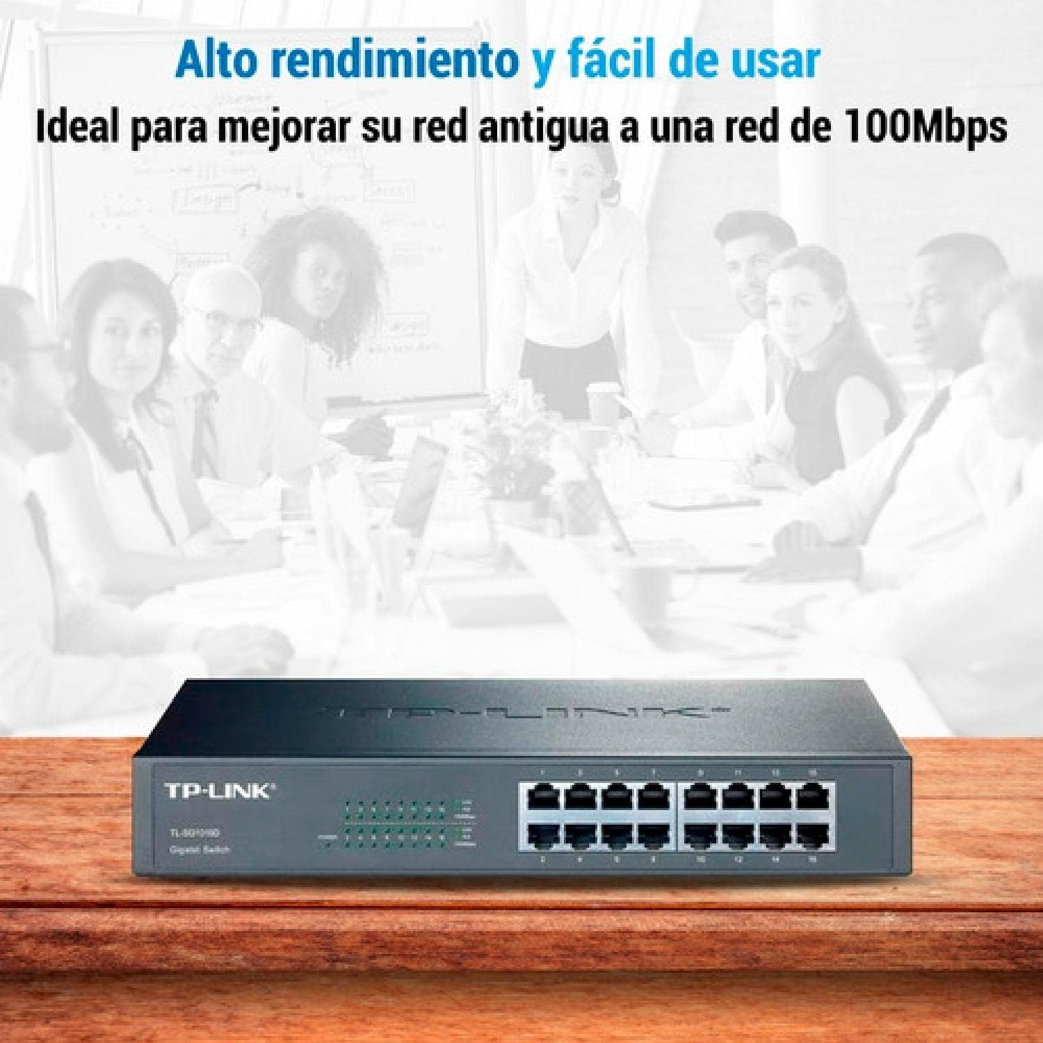 SWITCH TP-LINK FAST ETHERNET 16 PUERTOS 10/100MBPS