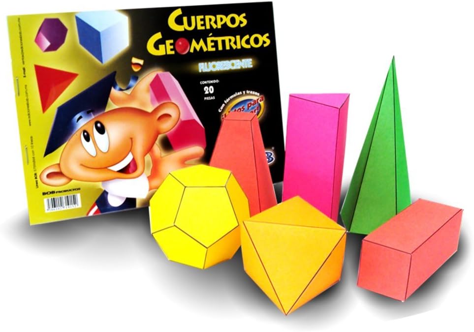 ALBUM DE CUERPOS GEOMETRICOS FLUORESCENTE