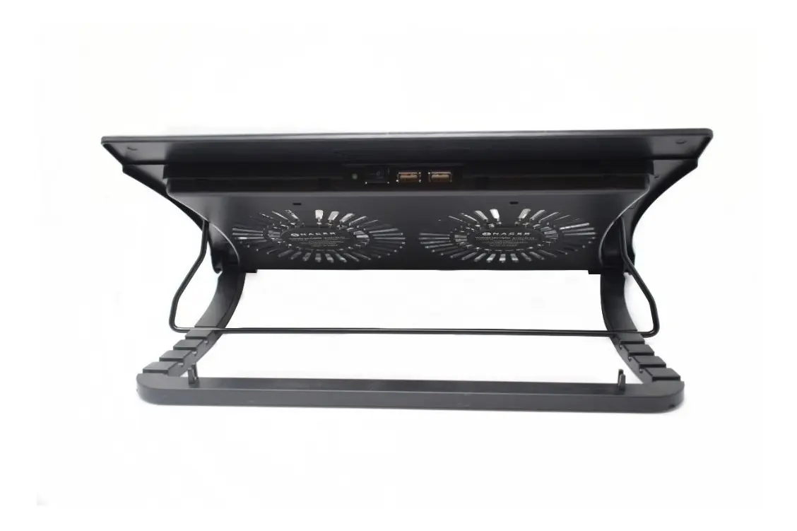 BASE ENFRIADORA 2 VENTILADORES NACEB PARA LAPTOP DE 12-17 PLGS