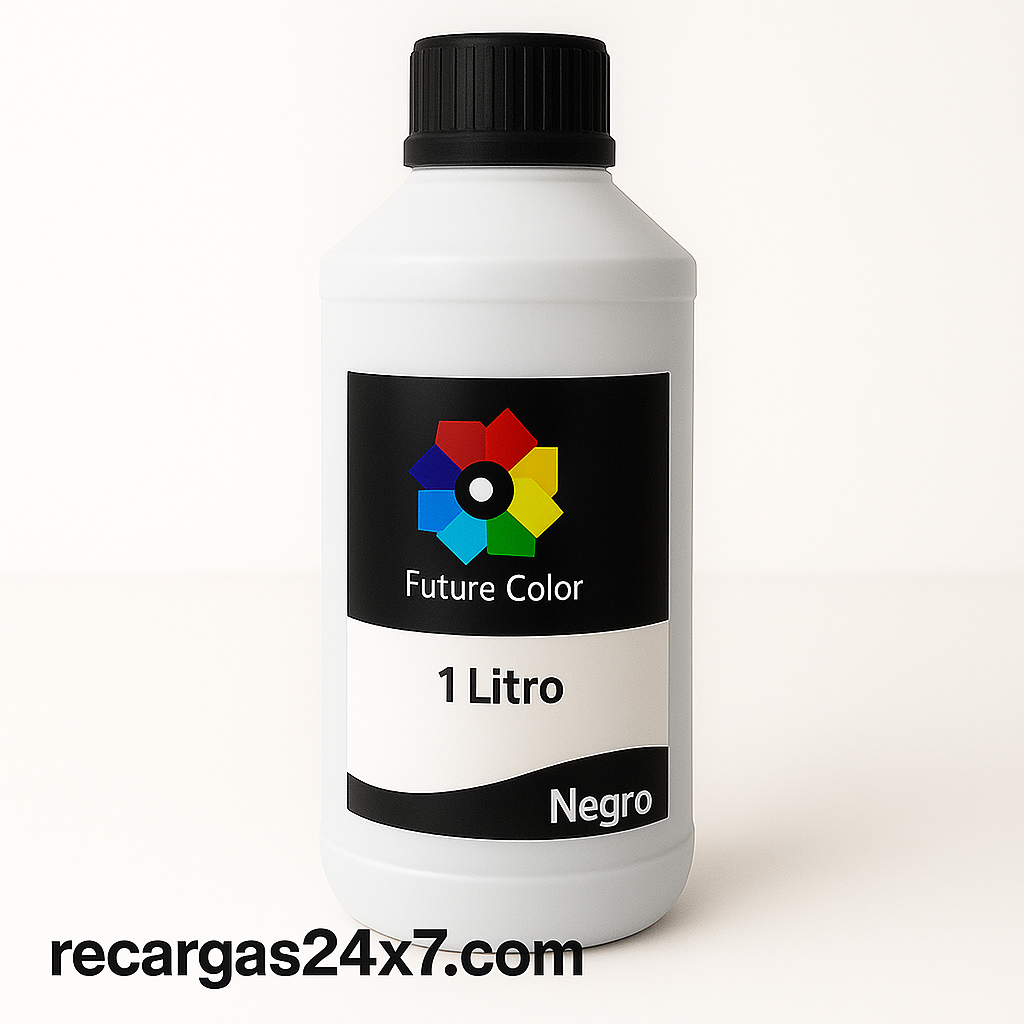 BOTE DE TINTA UNIVERSAL BASE AGUA 1 LITRO NEGRO