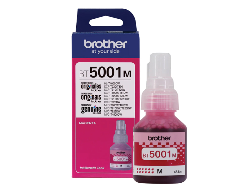 BOTE DE TINTA BROTHER BT5001M MAGENTA 48.8ML ORIGINAL