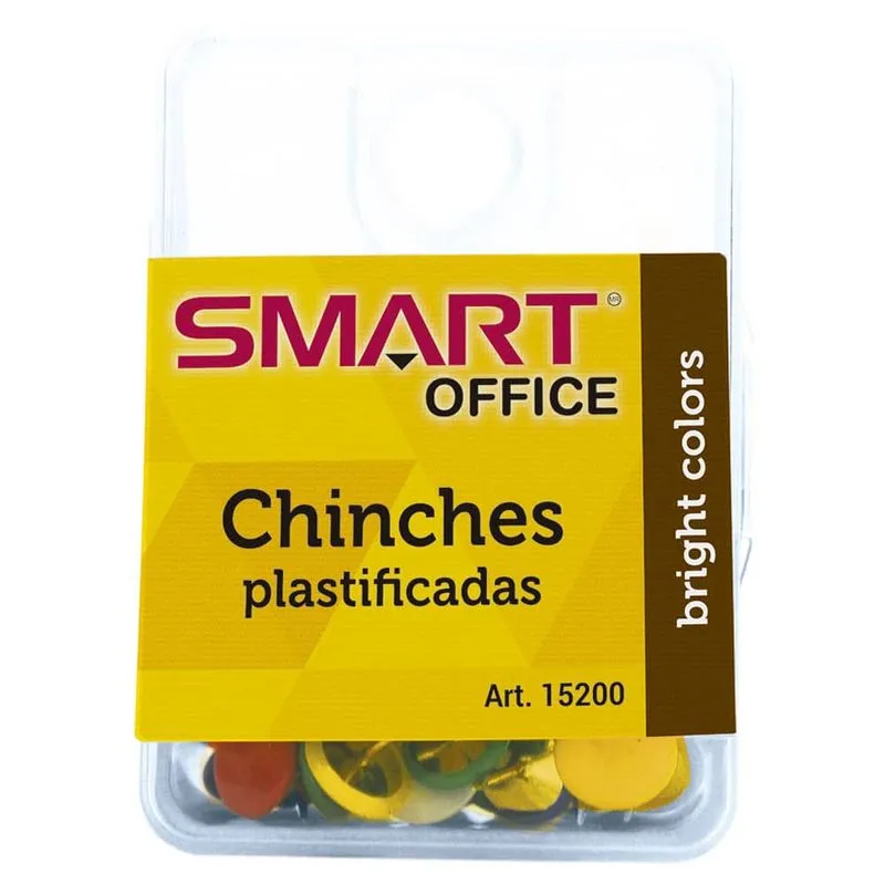 CHINCHES DE COLORES CAJA CON 100 PIEZAS
