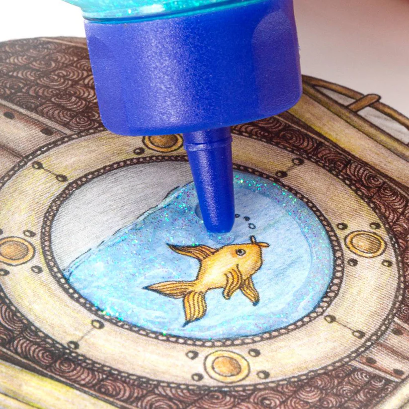 DIAMANTINA CON PEGAMENTO COLORES SURTIDOS