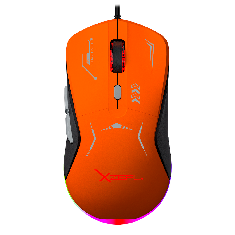MOUSE GAMER XZ-401 ALAMBRICO CON LUCES RGB