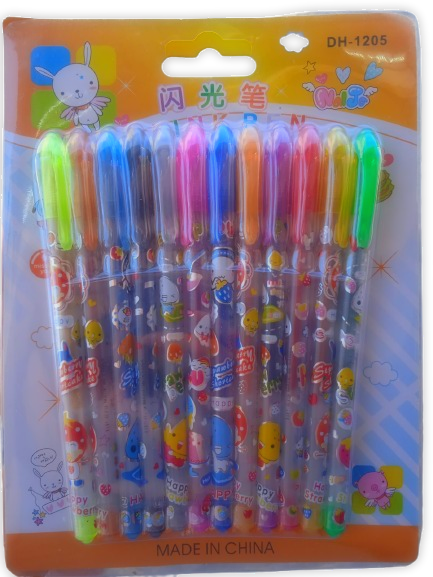 PAQUETE DE LAPICEROS CON 12 COLORES
