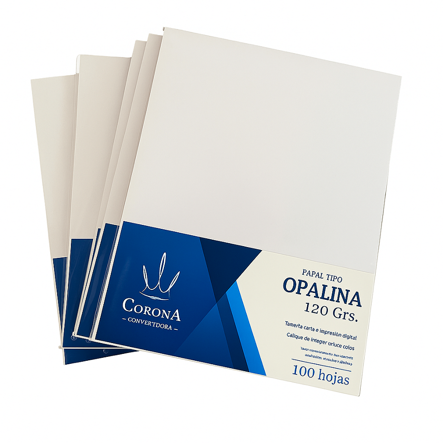 PAQUETE DE 100 HOJAS OPALINA DELGADA 