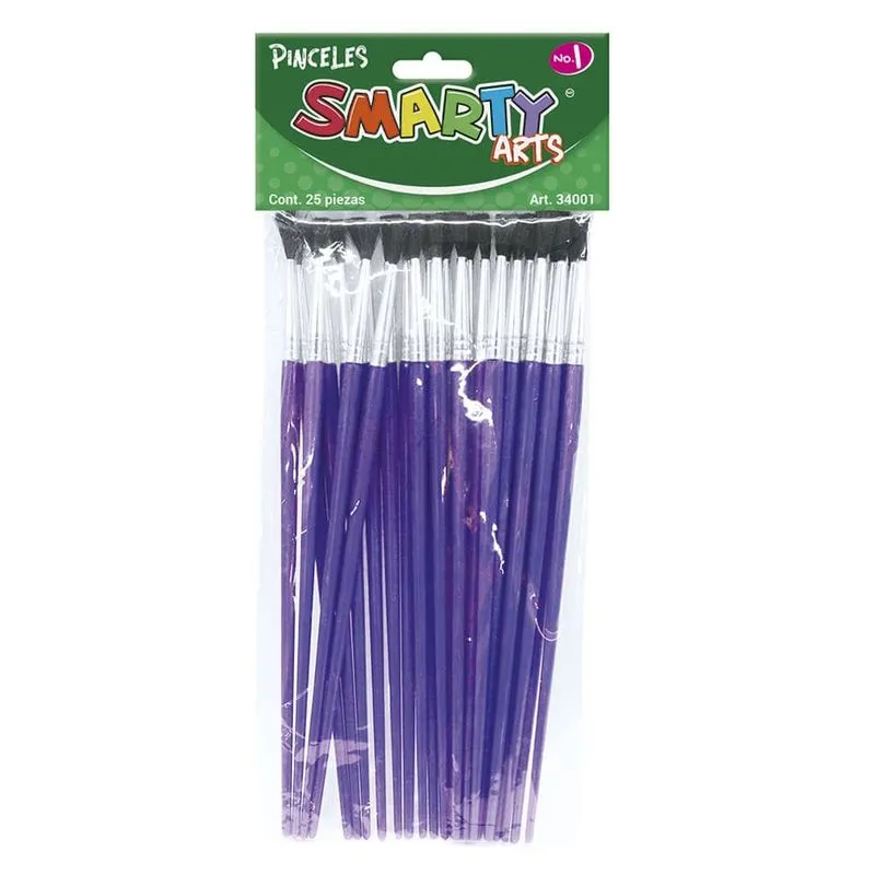 PINCEL ESCOLAR DE PLÁSTICO NÚMERO 1 
