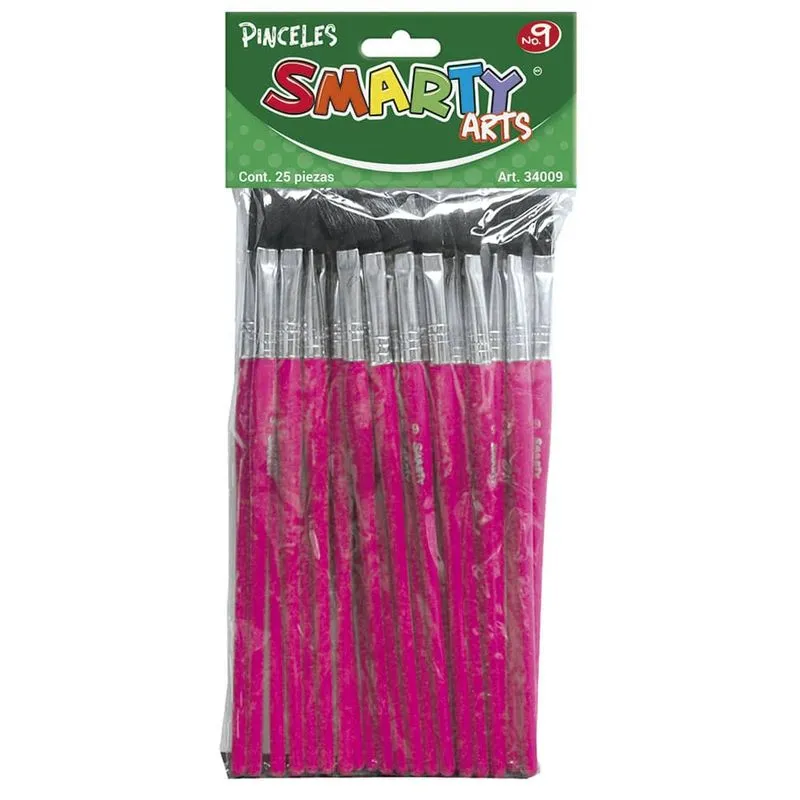 PINCEL ESCOLAR DE PLASTICO NUMERO 9
