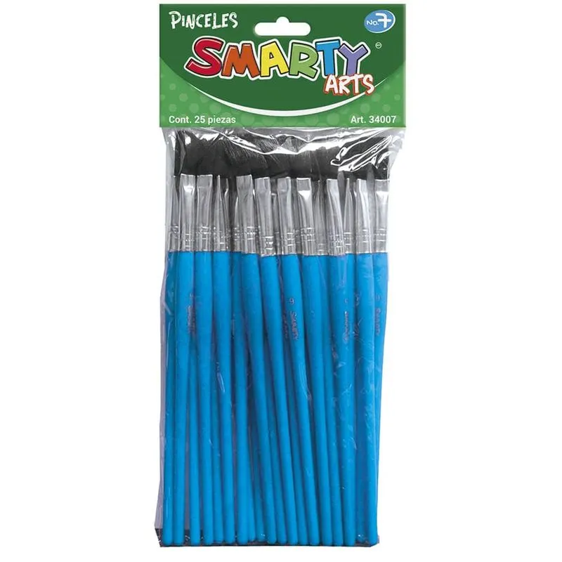 PINCEL ESCOLAR DE PLASTICO NUMERO 7
