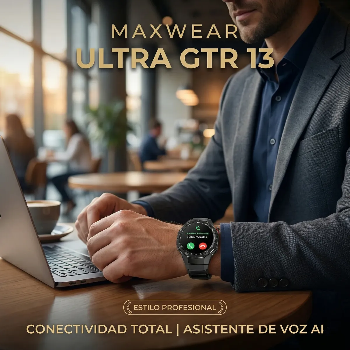 SMARTWATCH DEPORTIVO CON GPS Y LLAMADAS IP68 RESISTENTE AL AGUA