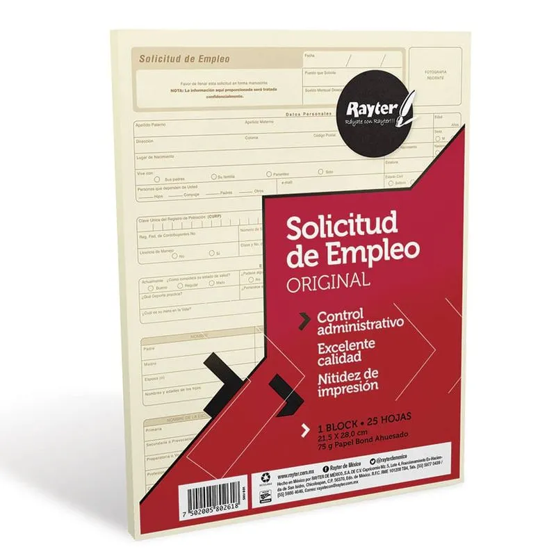 SOLICITUD DE EMPLEO