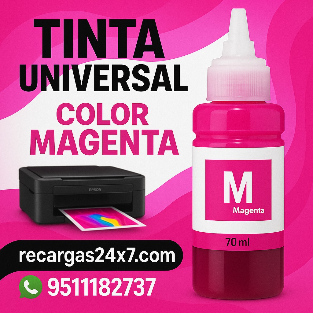 TINTA UNIVERSAL PARA IMPRESORAS EPSON MAGENTA